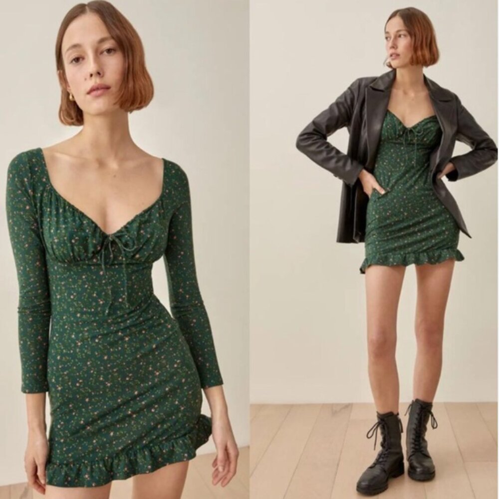 NWT Reformation Anjeline Mini Dress, Size M